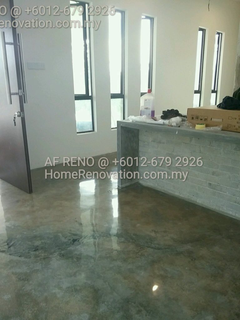 Cement Floor Polishing Work Cafe Office Warehouse House Kl